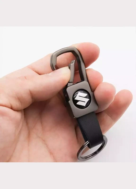Брелок Suzuki з карабіном, брелок металевий Сузукі No Brand (346497492)