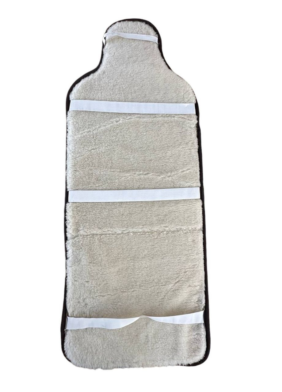 Накидка на сиденье из овечьей шерсти 2 шт, накидка из овчины на сиденье в автомобиль коричнева No Brand (330774692)