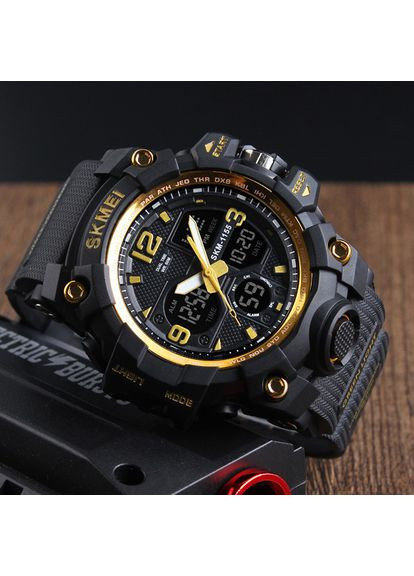 Мужские наручные часы 1155 Black-Gold Skmei (362915792)