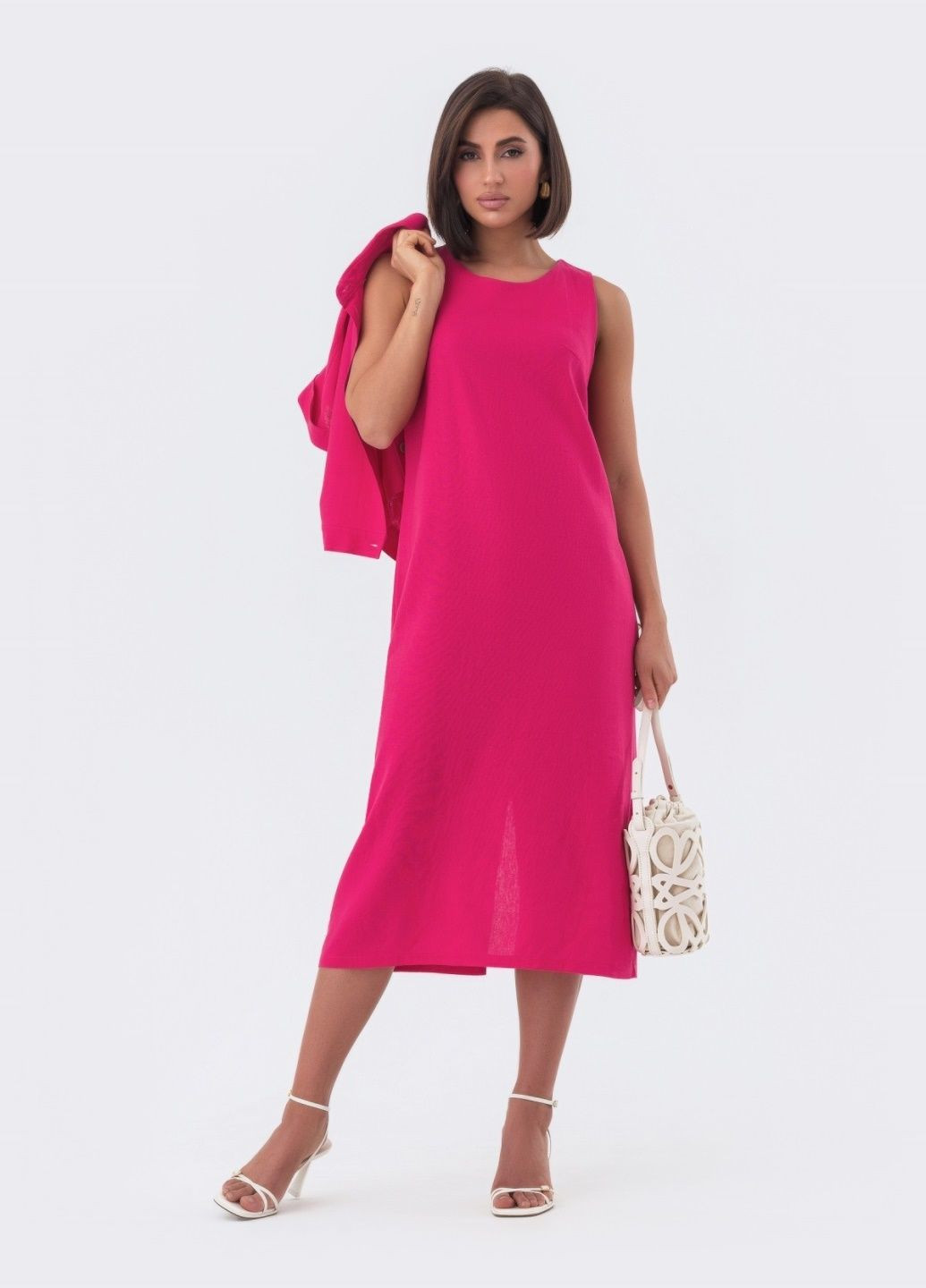 костюм с рубашкой и платьем розовый Dressa (287340368)