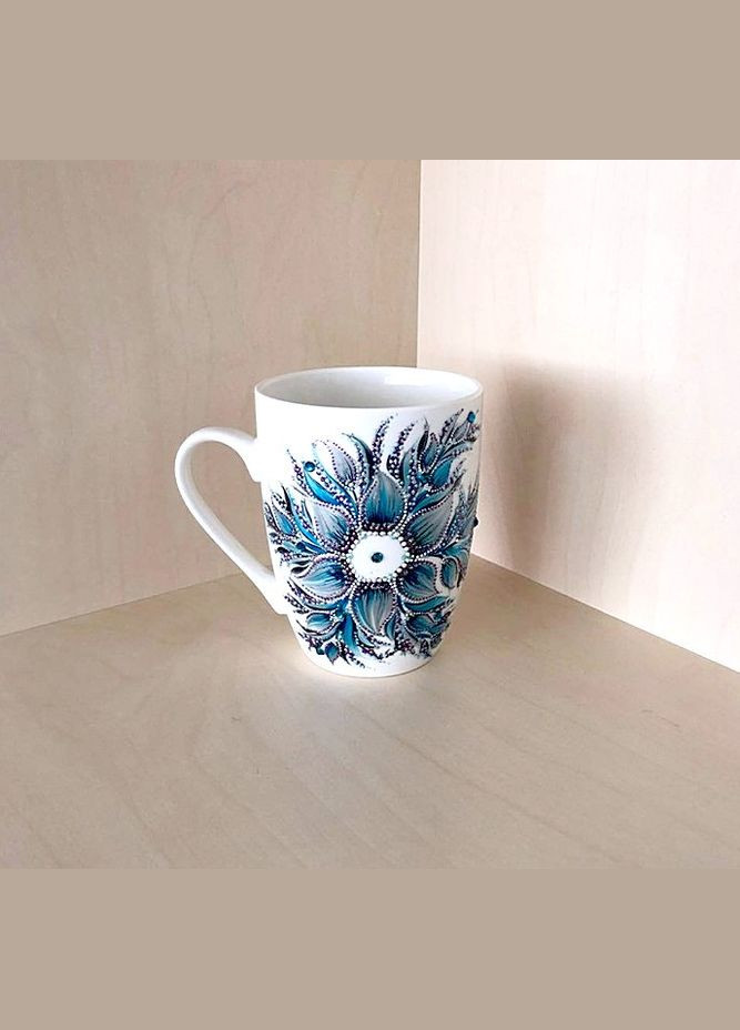 Чашка біла керамічна з авторським розписом ручної роботи "Морська зірка" No Brand (349842539)