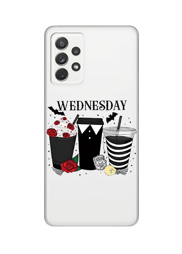 Прозорий чохол на Samsung Galaxy A72/A725 Коктейлі. Венздей (принт 216) Creative (359495937)