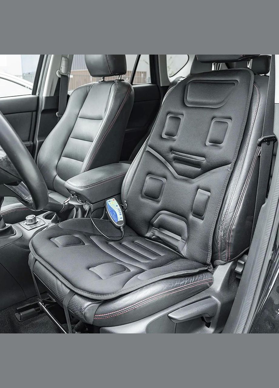 Автомобільна масажна накидка ZET-814 з прогрівом вібраційна Zenet (335872198)