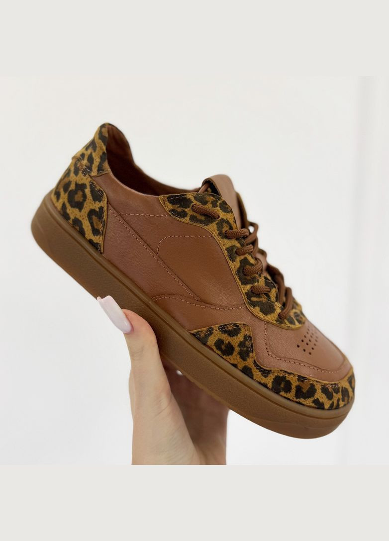 Кеды женские комбинированные, barefoot. Цвет рыжий леопард, кэмел. 37 размер Vasha para комбинированные демисезоны (342717210)