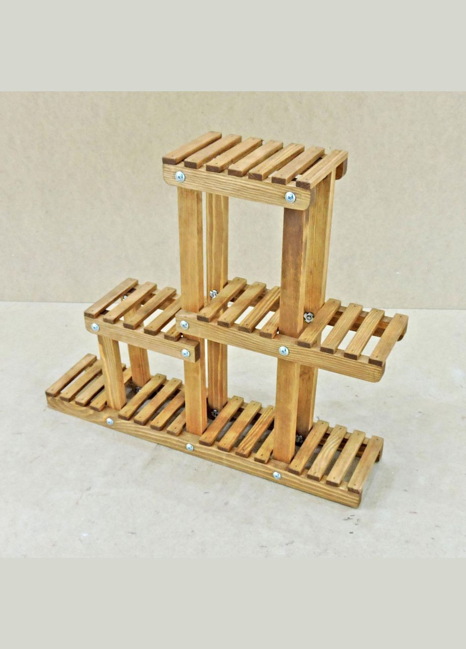 Підставка для квітів з дерева Алора мускат (ЦВП-005707) No Brand (328228251)