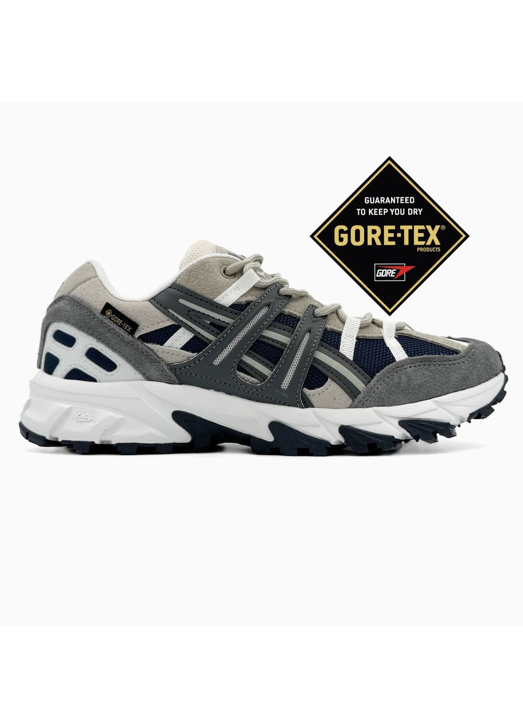Бежеві Осінні кросівки чоловічі asics gel-sonoma beige / blue gore-tex асікс гель сонома No Brand