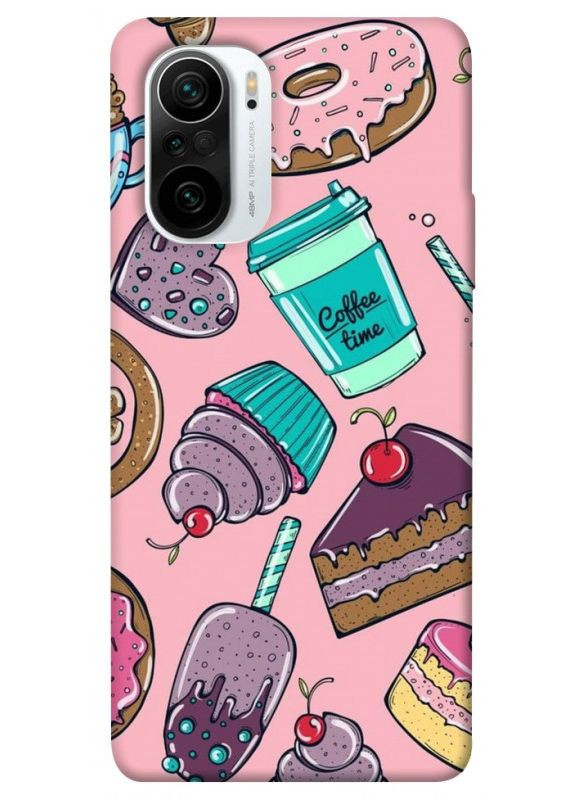 Чехол с принтом для Xiaomi K40, K40 Pro+, Poco F3 для Сяоми, ксиоми редми К40, К40 об+, поко Ф3 Coffee time No Brand (338598963)