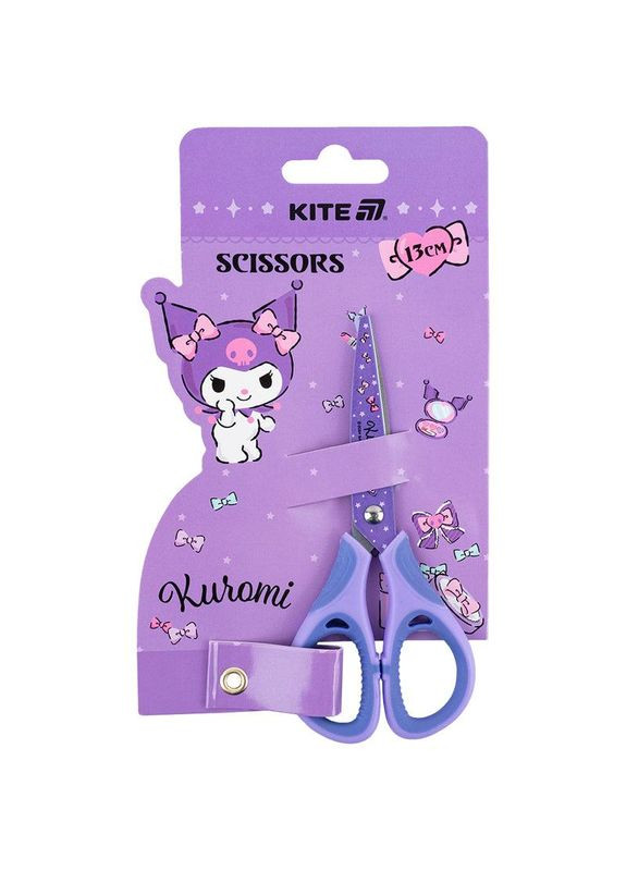 Ножницы дет. HK25-148 Kuromi 13см резиновые вставки Kite (334726134)