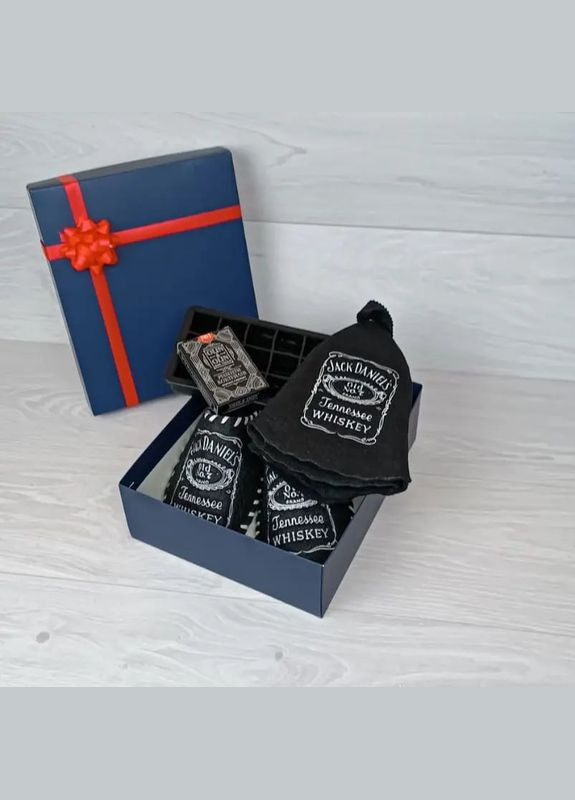 Подарочный набор для бани и сауны "Jack Daniels" 4 предмета (PU-010) Luxyart (322209970)