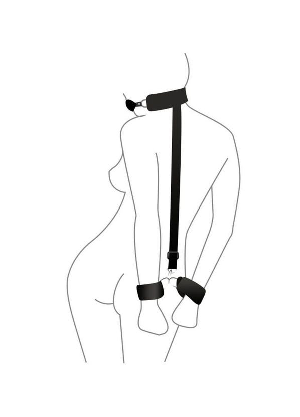 Кляп пластиковый слой с наручниками Handcuffed Gag CherryLove Art of Sex (282710683)