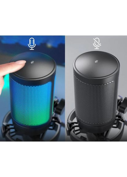 Микрофон конденсаторный игровой с поп-фильтром A6 RGB Ampligame kr Fifine (296807919)