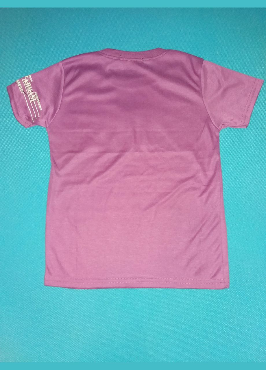 Сиреневая летняя футболка для мальчика ростом 122-128 см сиреневый No Brand