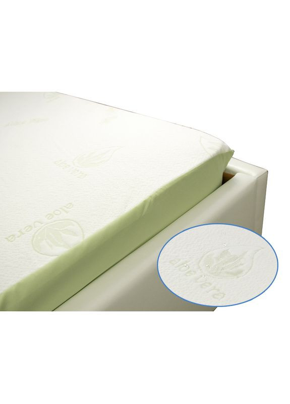 Водонепроникний наматрацник з бортом Aloe Vera 180x200x30 білий (21433) Руно (307413951)