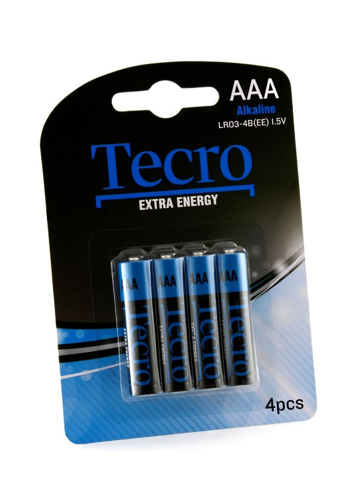 Батарейка Extra Energy Alkaline AAA/LR03 BL 4 шт Tecro (370618219)