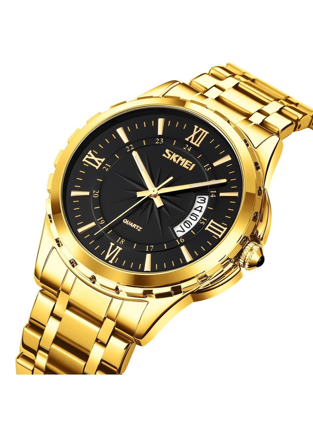 Чоловічий годинник 9069GDBK Gold-Black (A-045406) Skmei (368994585)