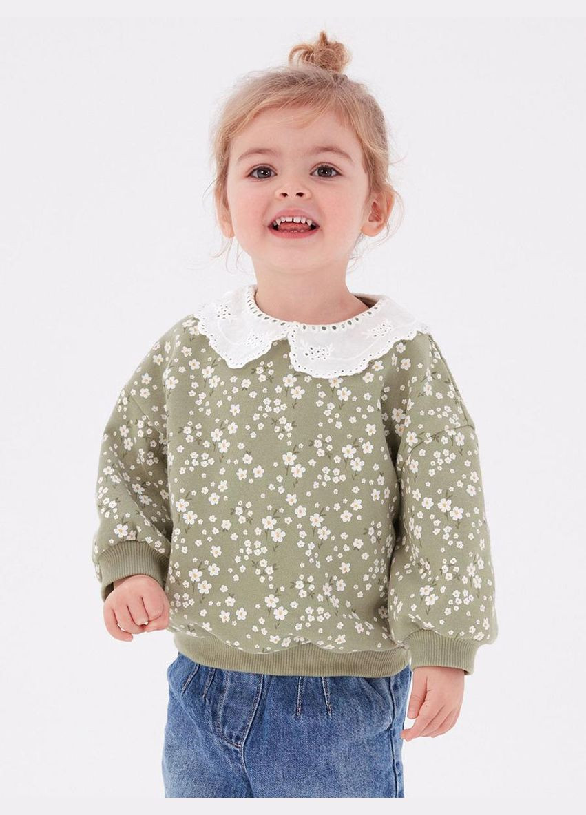 Malwee світшот утеплений для дівчинки арт с1117 сірий сірий