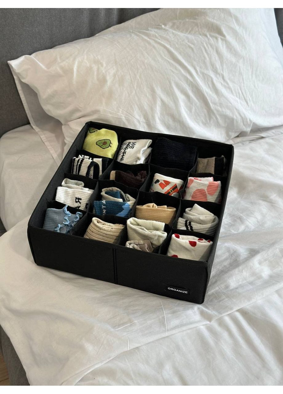 Набір органайзерів для нижньої білизни 3 шт (білий) Organize (356473636)