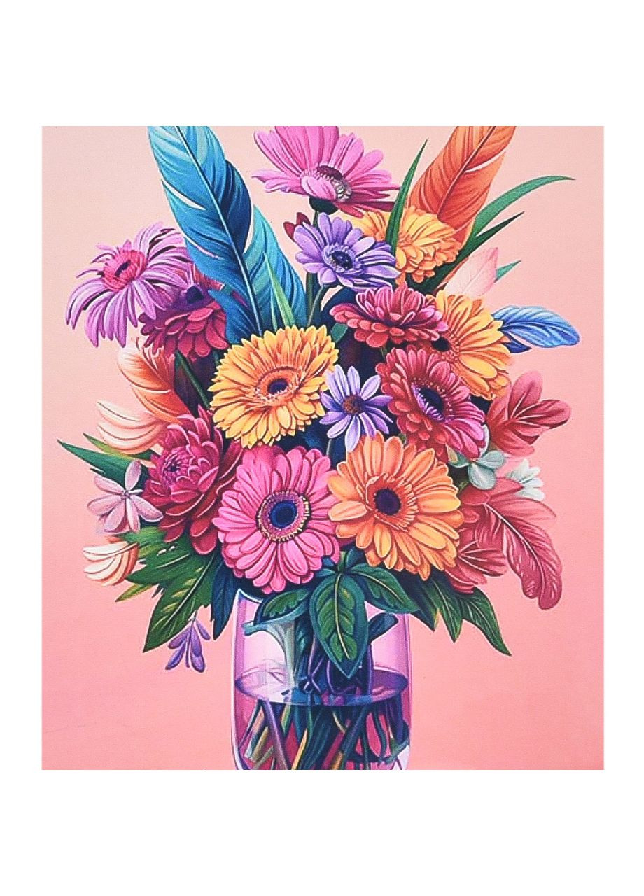 Набір для творчості алмазна картина Гармонія кольорів розміром 40х50 см (SK88296) Strateg (314540311)