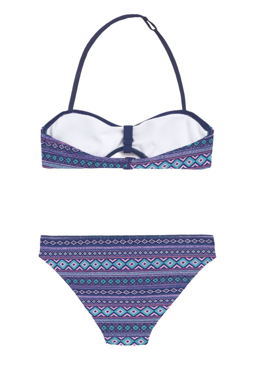 Комбинированный летний детский купальник с орнаментом бандо, бикини, раздельный S.Oliver