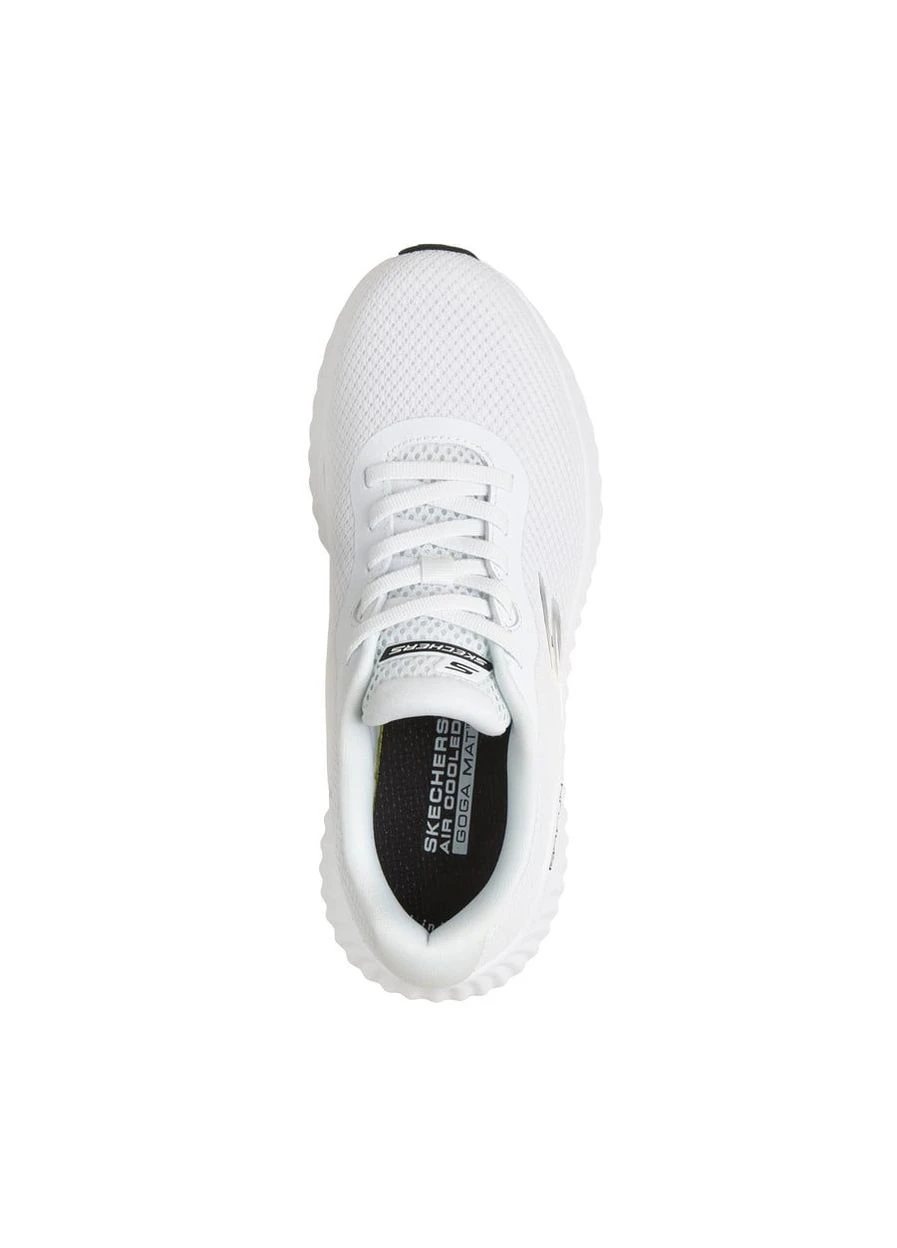 Кроссовки Go Run Now Calumet White 129368-WBK Skechers белые демисезоны (398067728)