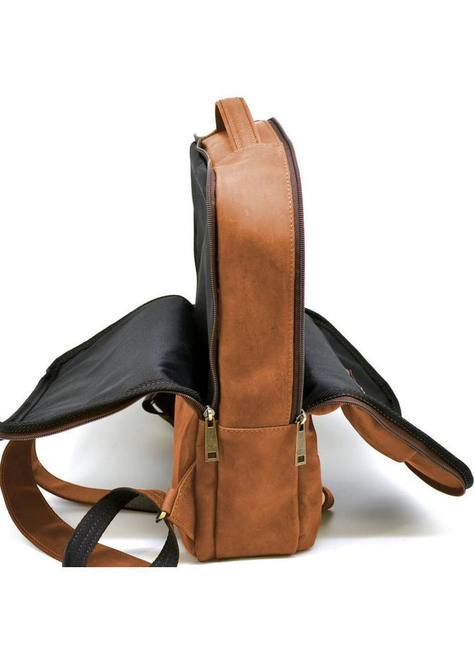 Шкіряний чоловічий для ноутбука рюкзак рудий RB-7280-3md TARWA (306373202)