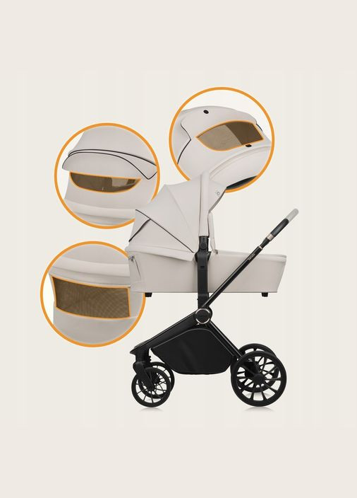 Универсальная коляска 3 в 1 MIKA PLUS 3IN1 BEIGE SAND Lionelo (336383112)