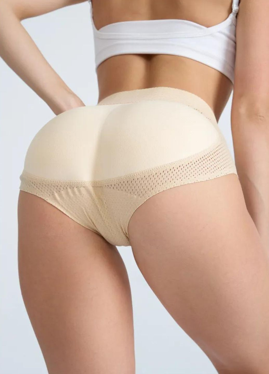 Бежеві коригувальні труси з пуш-ап ефектом (70139) FitFiesta (350879734)