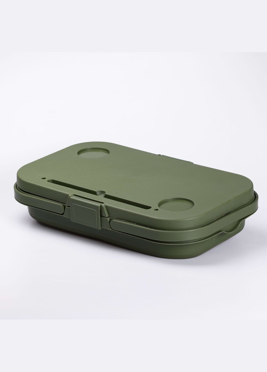 Корзина для пикника со столиком раскладная 44х26х23 см, зеленая SLOW JOURNEY (327415872)