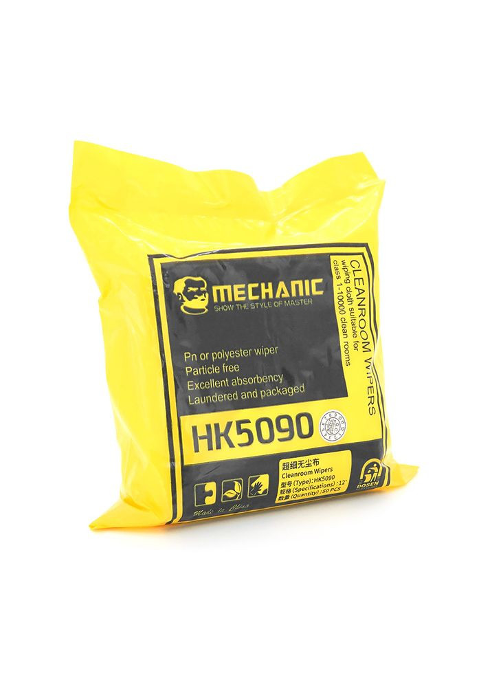 Салфетки NK-5090 12 дюймов (30*30 см), микрофибра антистатическая, для электронной техники, 50 шт. Mechanic (361111533)