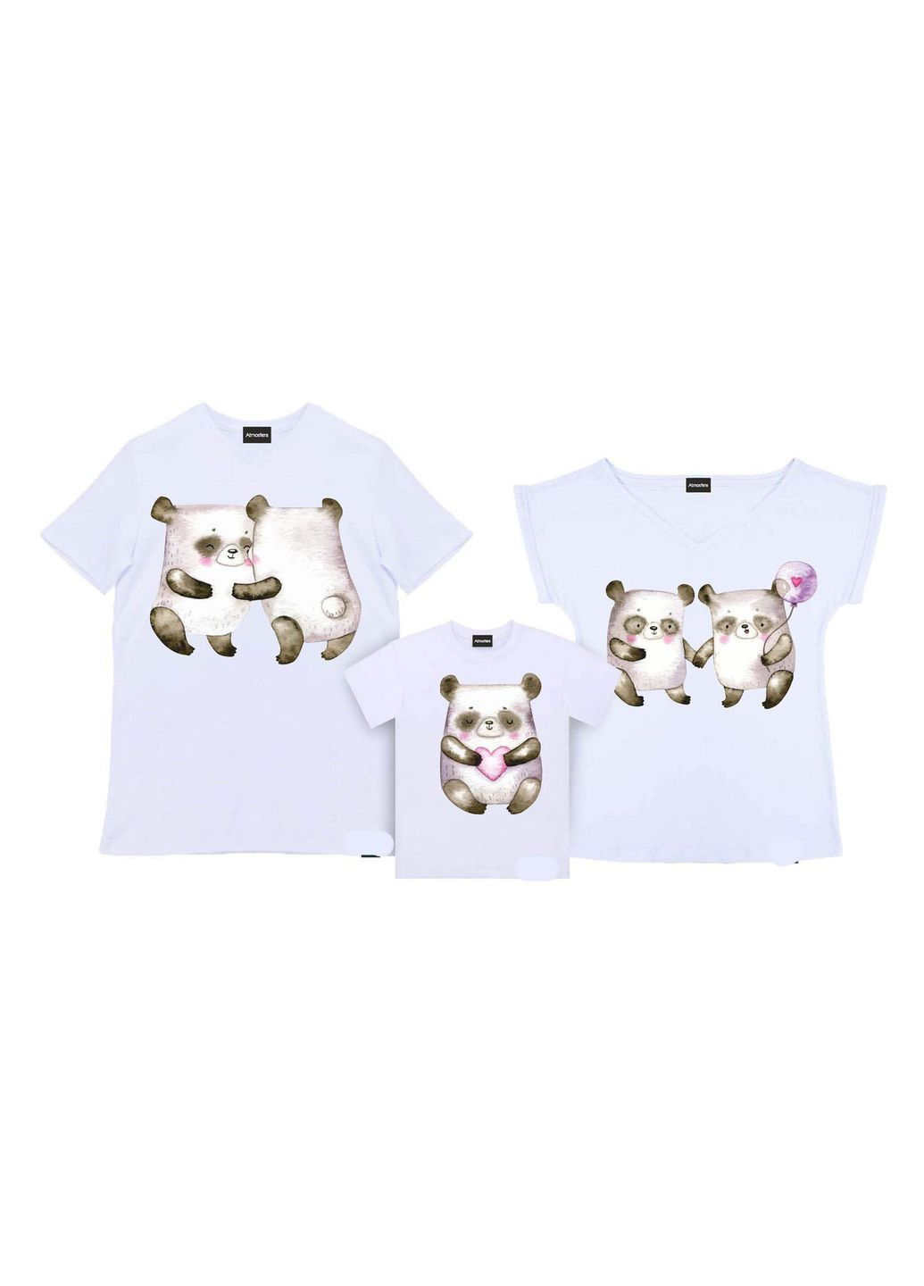 Футболки Фэмили Лук Family Look для всей семьи "Семья белых медведей" Кавун футболка (316304243)