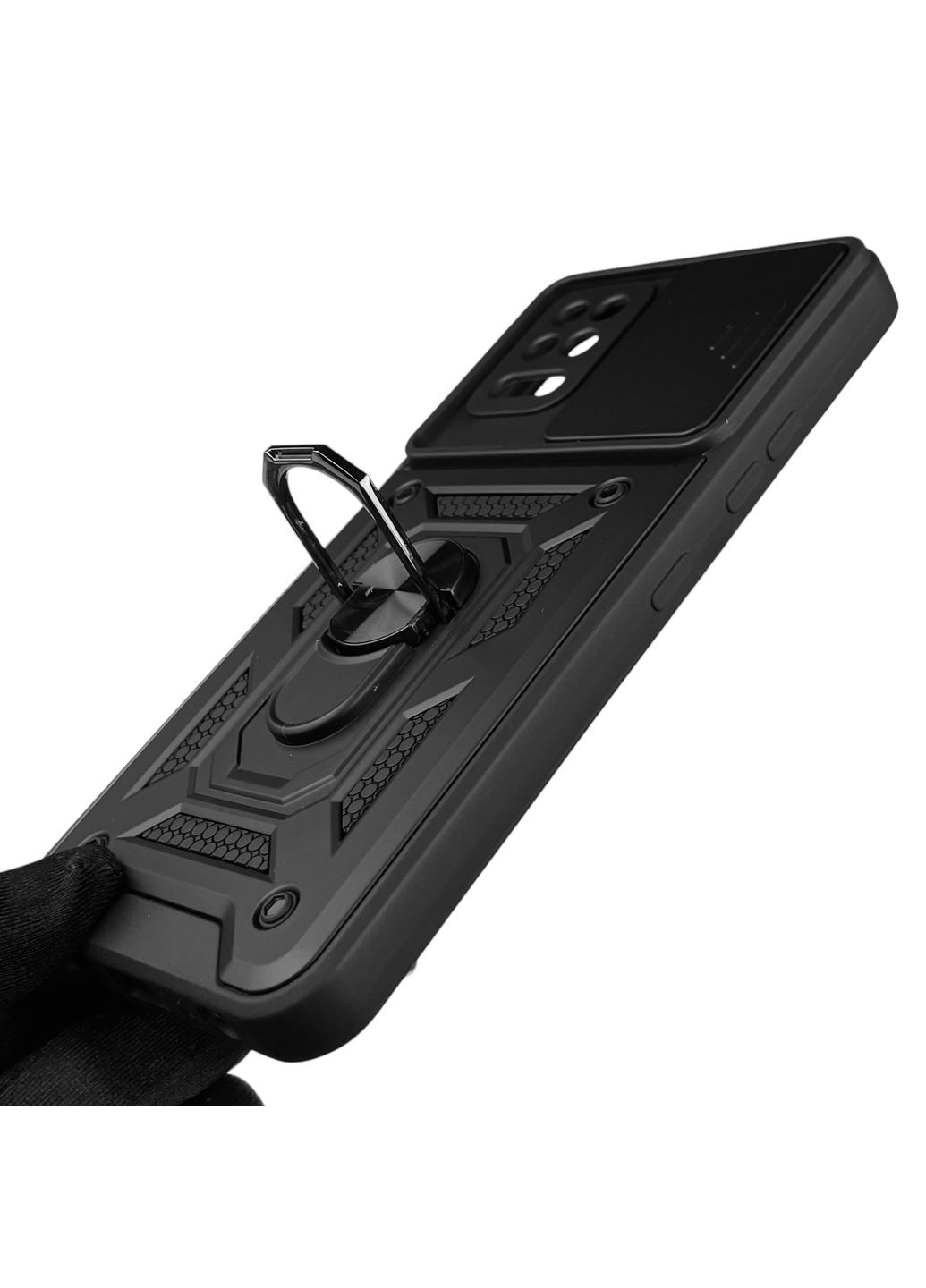 Чехол для K62 бронированный с кольцом со шторкой на лг к62 чёрный rg1 LG (366233461)