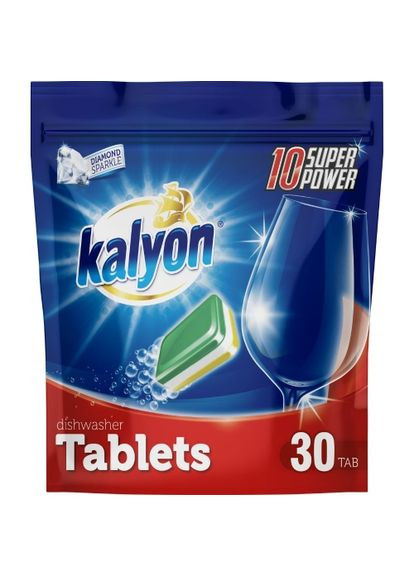 Таблетки для посудомоечных машин 30х20 гр Kalyon (289362435)