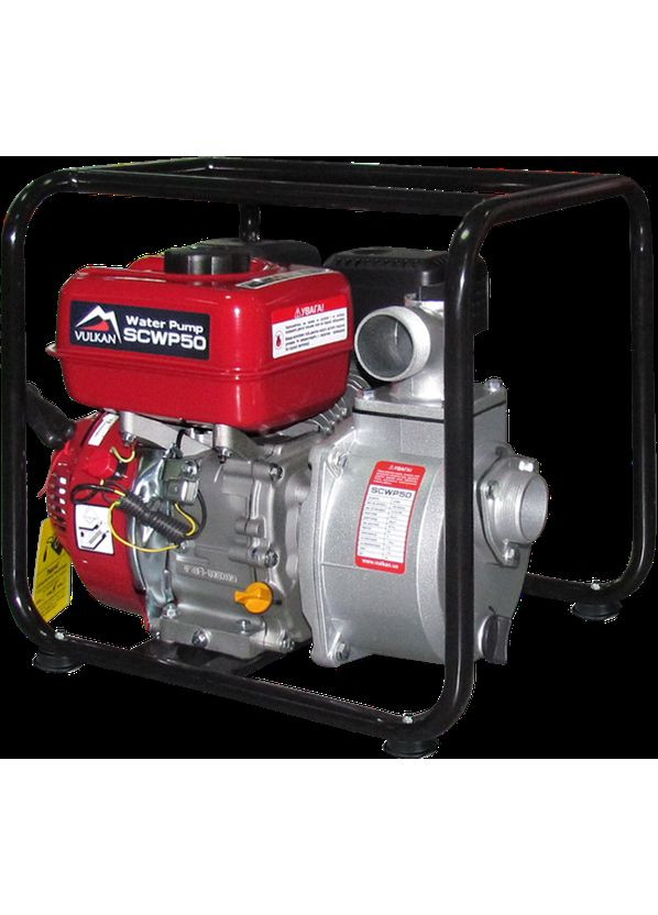 Мотопомпа рукав 50мм, 30м3/год, підйом 25м, чиста вода, SCWP50 Vulkan (342968014)