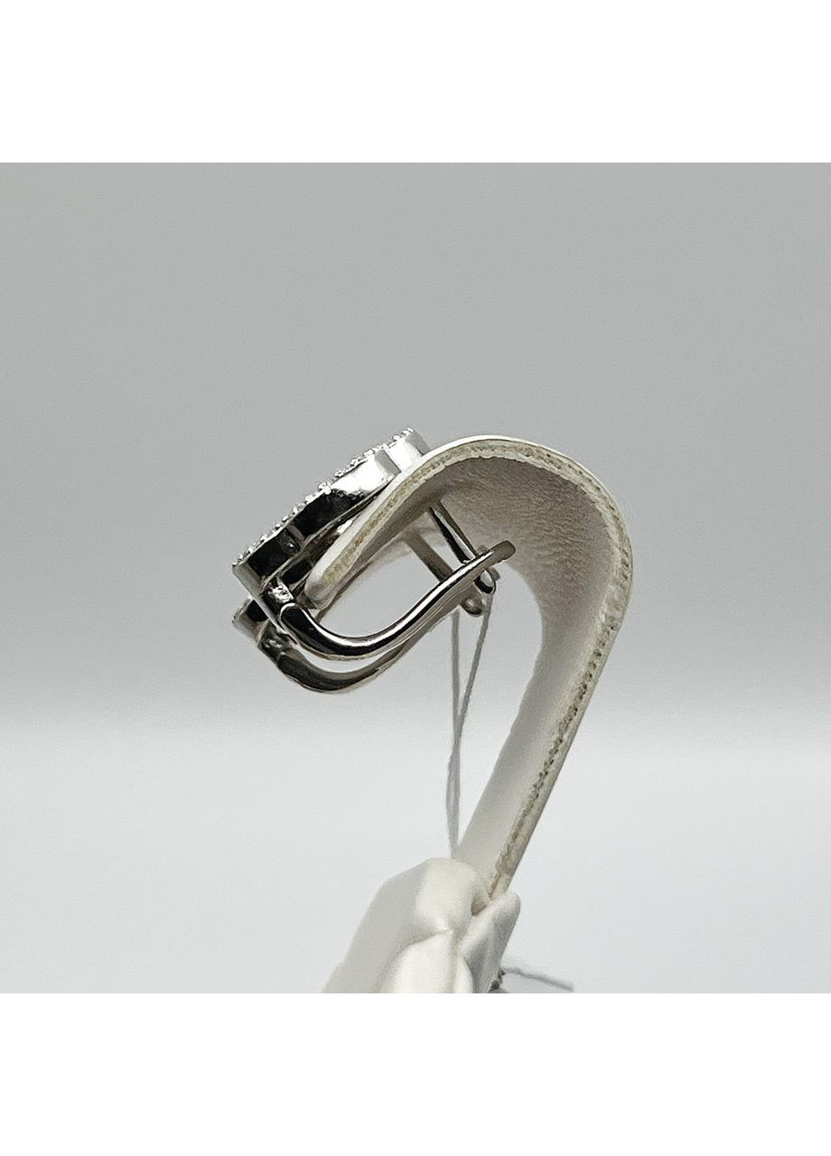 Сережки срібні з перламутром "Конюшина" 5,3 г No Brand (369737748)