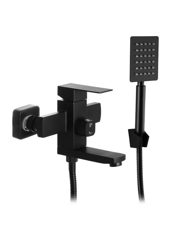 Смеситель для ванны KUB-009 черный из нержавеющей стали MI2812 Mixxus (362493285)