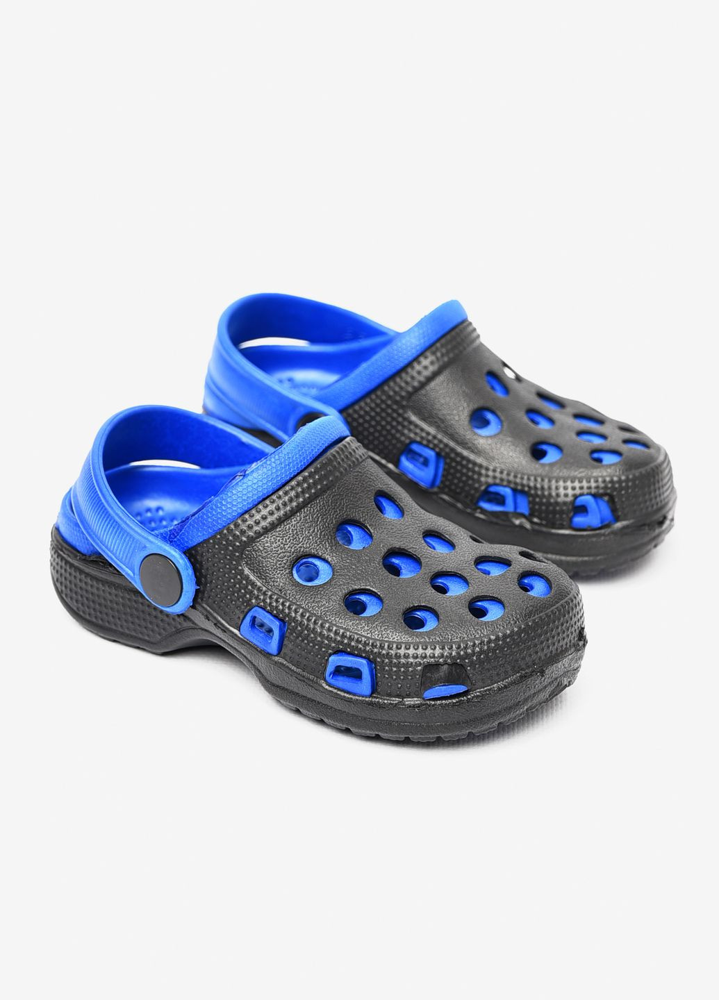 Кроксы детские черно-синего цвета Let's Shop (318560734)