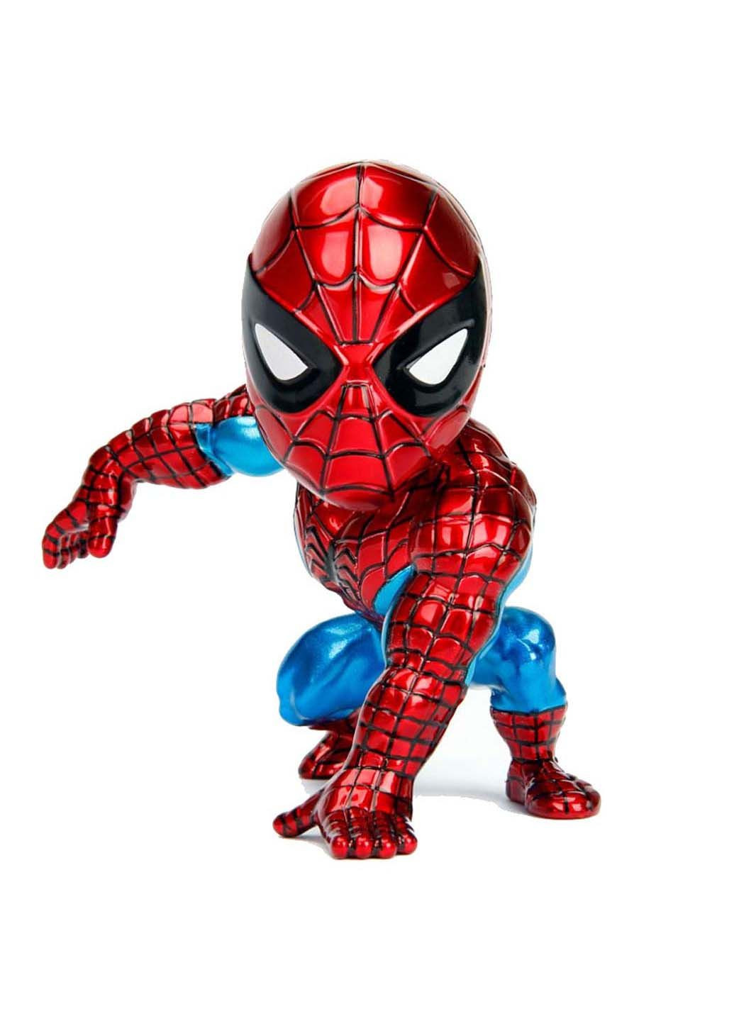Коллекционная металлическая фигурка Marvel 4 Человек-Паук Классический 10 см Jada (278082794)
