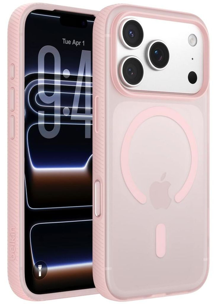 Чохол для iPhone 17 Pro, Magnetic Protective Grip, Pink (MSA035HQPK) Belkin (372465711)