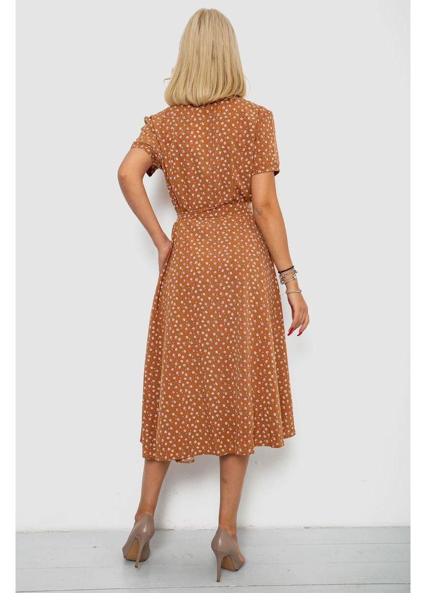 Коричневое платье софт с принтом,, 230r1111 Ager