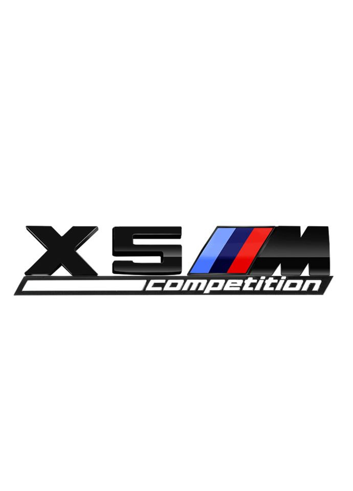 Эмблема надпись X5M competition для черная пластик (на скотче) BMW (369610097)