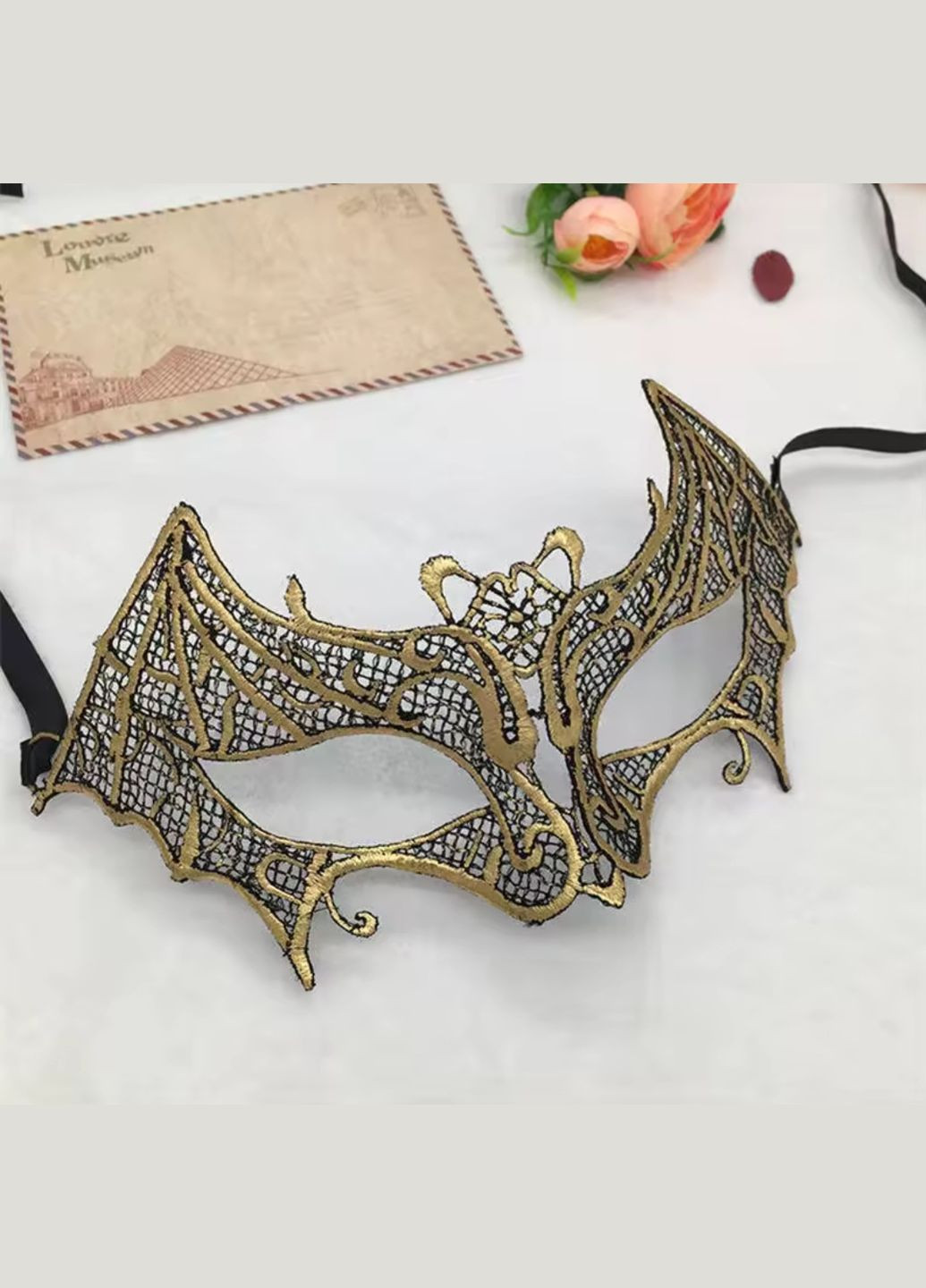 карнавальна Кажан one size золотистий Jannet Маска (322182806)