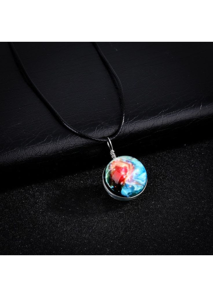 Красивий кулон, що світиться на шию, прозора кулька космічний "Space" China (366874740)