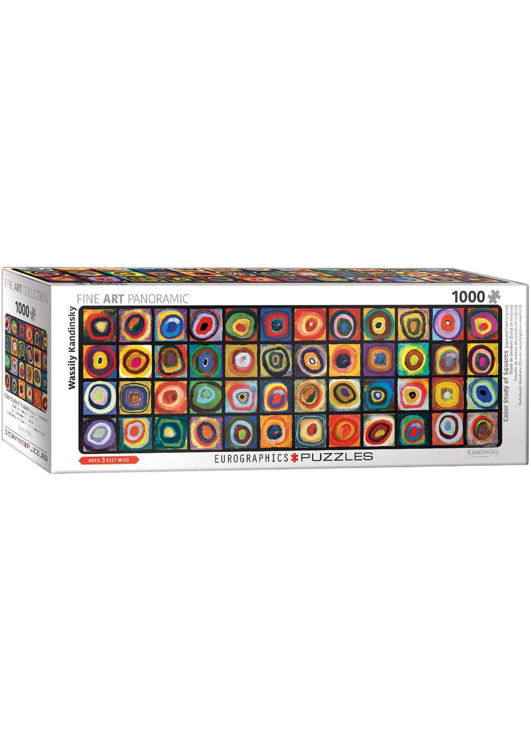 Пазл Квадрати з концентричними колами, панорамний, 1000 елементів () Eurographics 6010-5443 (328394226)