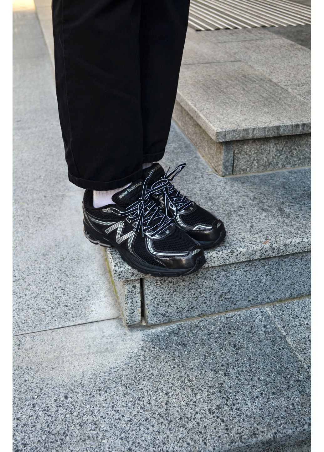 Чорні Осінні кросівки чоловічі new balance 860 v2 black нью беланс 860 No Brand