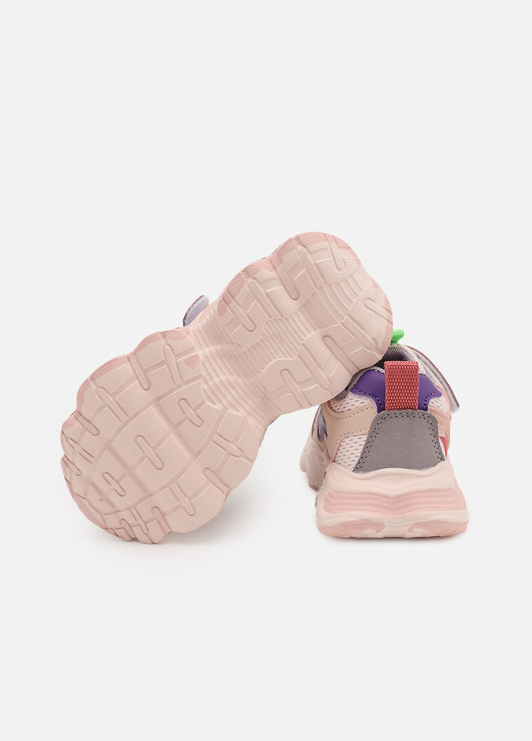 Рожеві осінні кросівки для дівчинки, на пласкій підошві колір рожевий cb-00273814 Kimboo