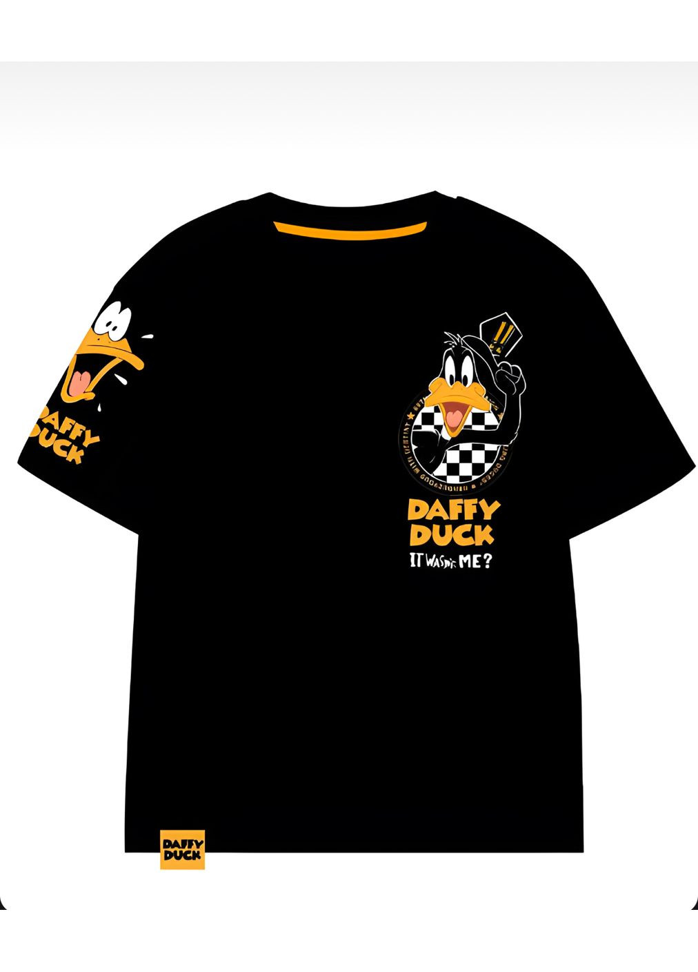 Чорна літня футболка donald duck (дональд дак) trw9787452 Disney футболка оверсайз