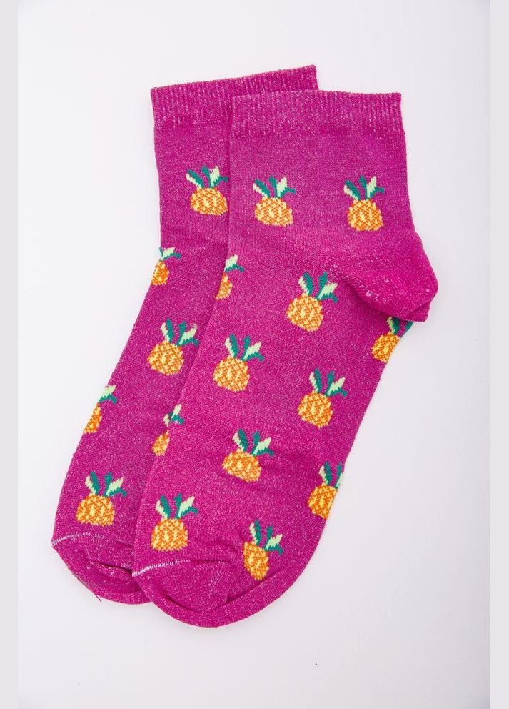 женские носки, цвета фуксии с принтом, 167r362 Ager (369972442)