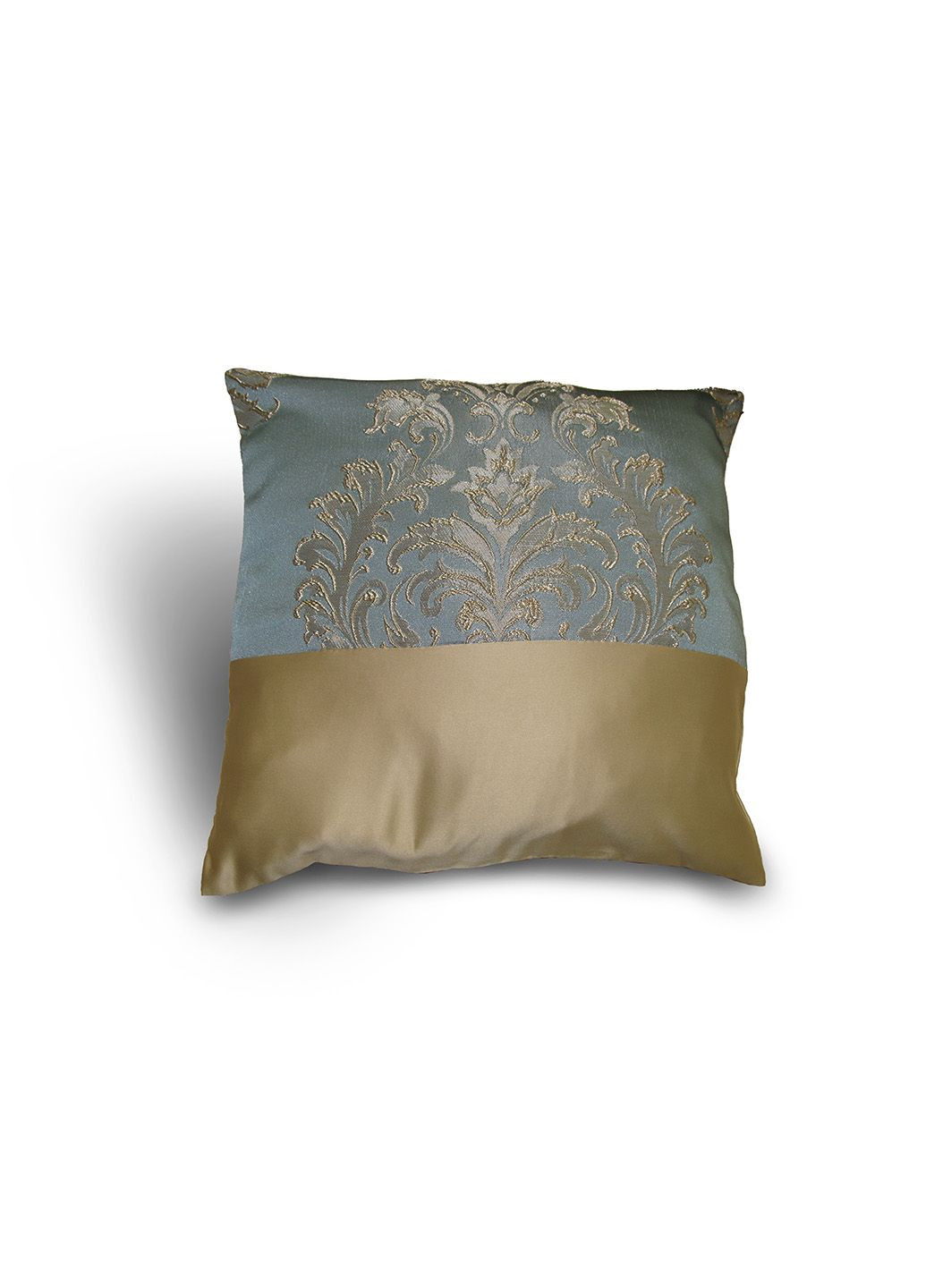 Комплект декоративних подушок 35х20см 2шт 33х33см 4шт блакитні з пісочним (п_0531) Firanka Damask (314705173)