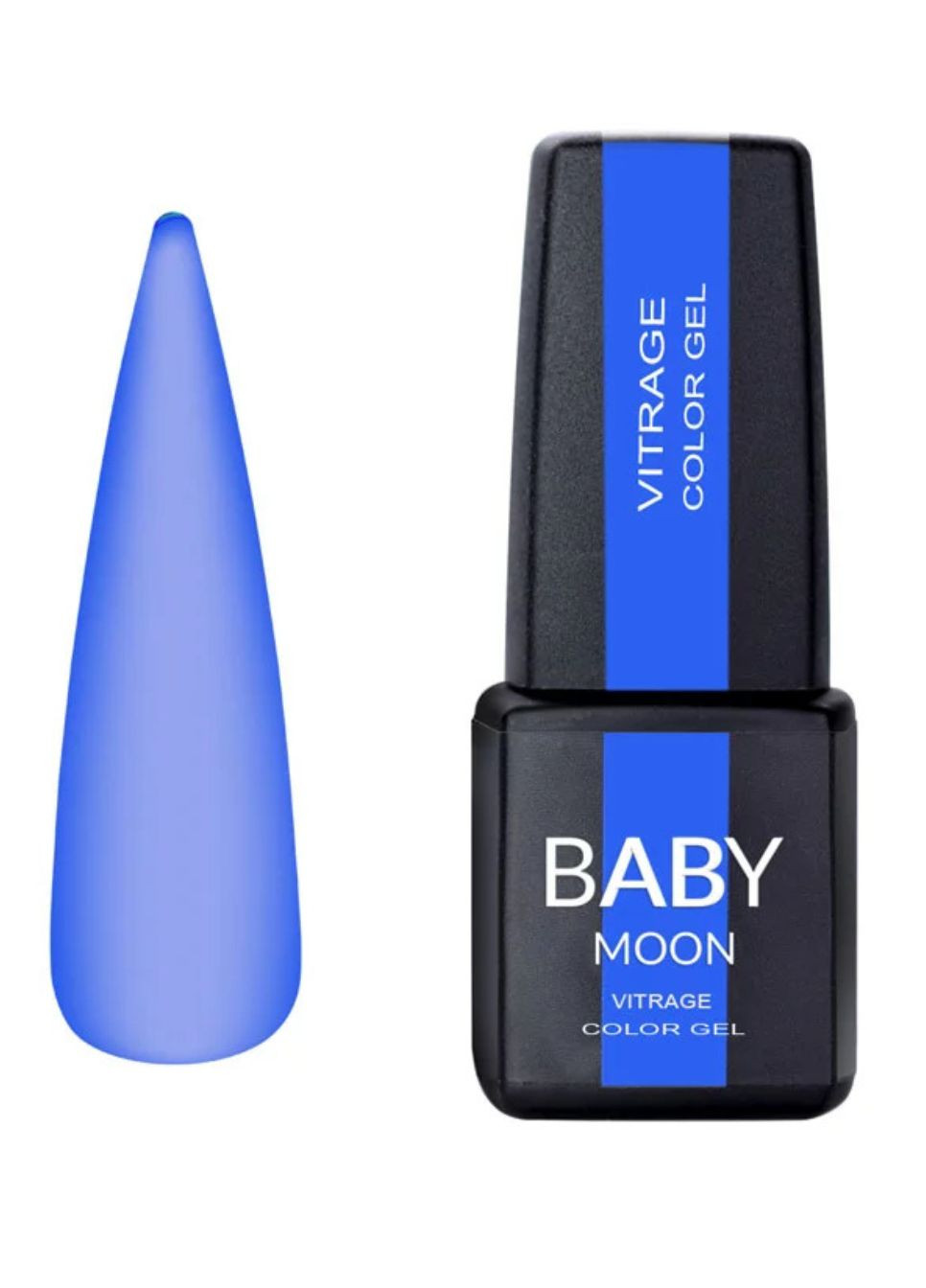 Гель лак Baby Moon Vitrage Collor Gel №06 тёмно-синий, 6 мл Babymoon Vitrace (322149323)