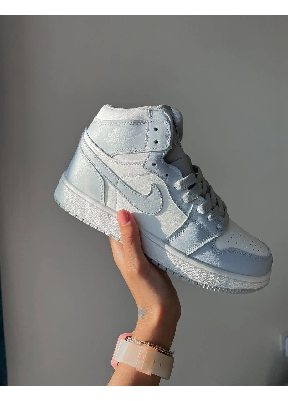 КРОССОВКИ ЖЕНСКИЕ NIKE AIR JORDAN 1 RETRO HIGH PALE LILAC НАЙК АИР ДЖОРДАН No Brand комбинированные демисезоны (391018617)